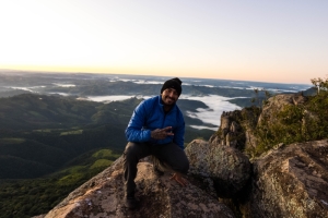 Nascer do sol no Pico Agudo e cachoeiras de Sapopema